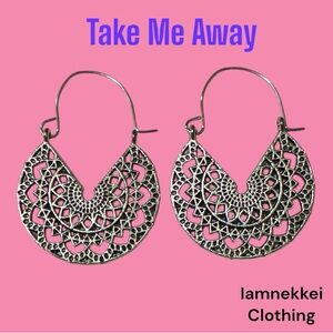 Take Me Away Silver Earrings